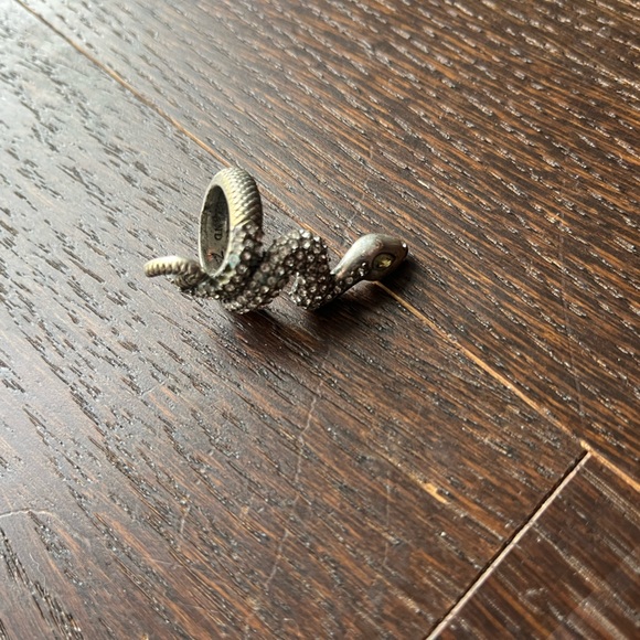 Silver snake ring Lucky Brand small - Picture 2 of 7